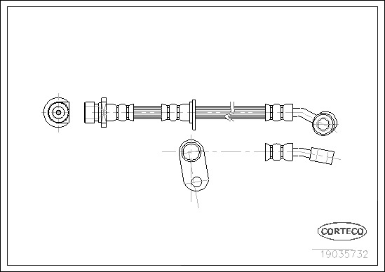 CORTECO Gumifékcső 19035732_CTO