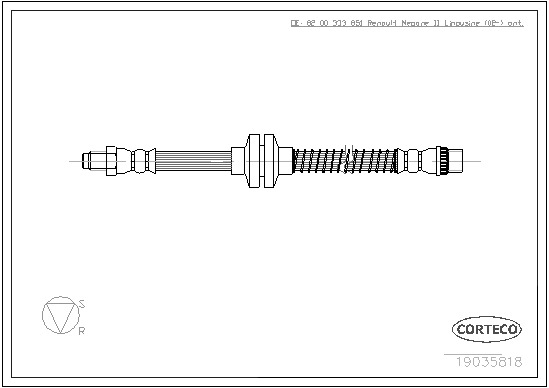 CORTECO Gumifékcső 19035818_CTO