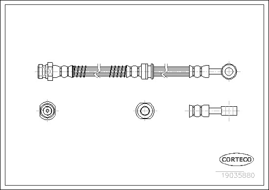 CORTECO Gumifékcső 19035880_CTO