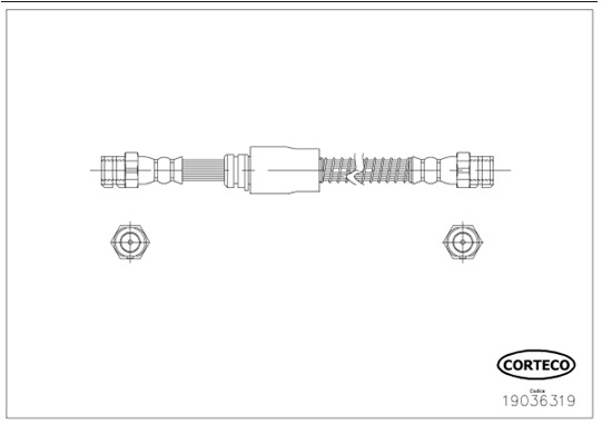 CORTECO Gumifékcső 19036319_CTO