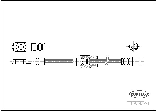 CORTECO Gumifékcső 19036321_CTO