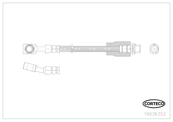 CORTECO Gumifékcső 19036352_CTO