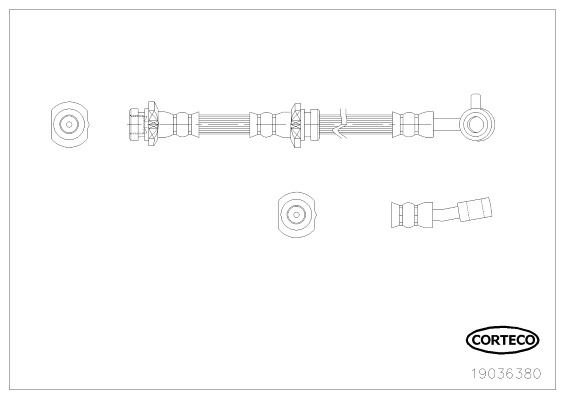 CORTECO Gumifékcső 19036380_CTO