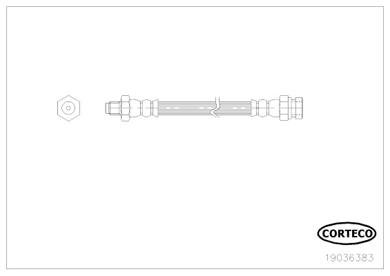 CORTECO Gumifékcső 19036383_CTO