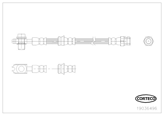 CORTECO Gumifékcső 19036496_CTO