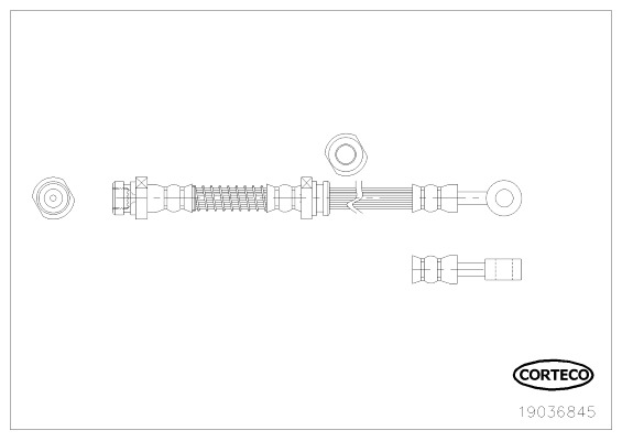 CORTECO Gumifékcső 19036845_CTO
