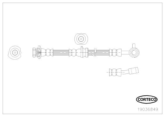 CORTECO Gumifékcső 19036849_CTO