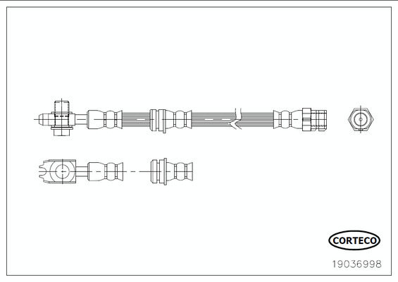 CORTECO Gumifékcső 19036998_CTO