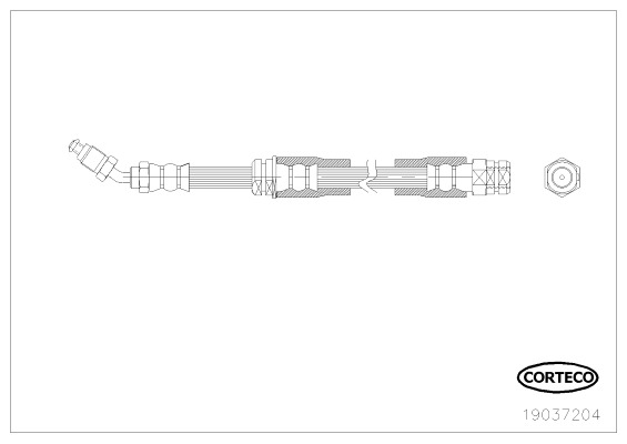 CORTECO Gumifékcső 19037204_CTO