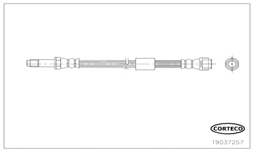 CORTECO Gumifékcső 19037257_CTO