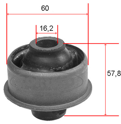 CORTECO Lengőkar szilent 21652805_CTO