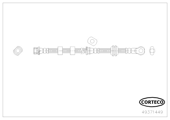 CORTECO Gumifékcső 49371449_CTO