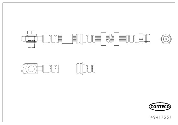 CORTECO Gumifékcső 49417331_CTO