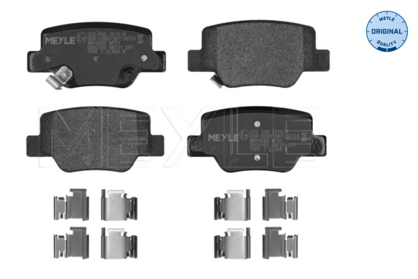 MEYLE Hátsó fékbetét 0252492616/W