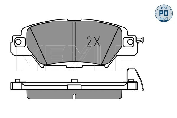 MEYLE Hátsó fékbetét 0252233214/PD