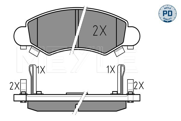 MEYLE Első fékbetét 0252325316/PD