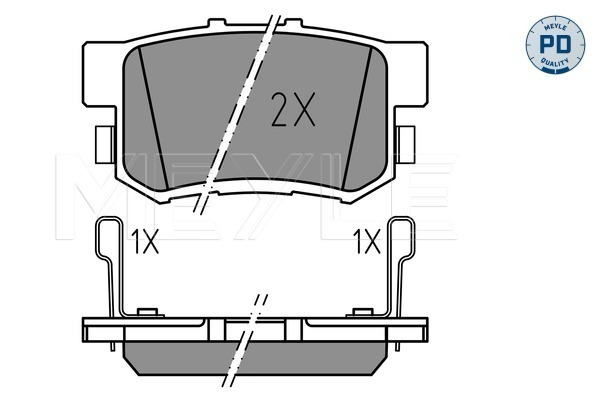 MEYLE Hátsó fékbetét 0252373615/PD