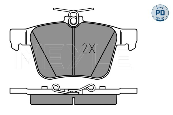 MEYLE Hátsó fékbetét 0252500916/PD