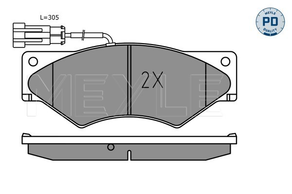 MEYLE Első fékbetét 0252910720/PD