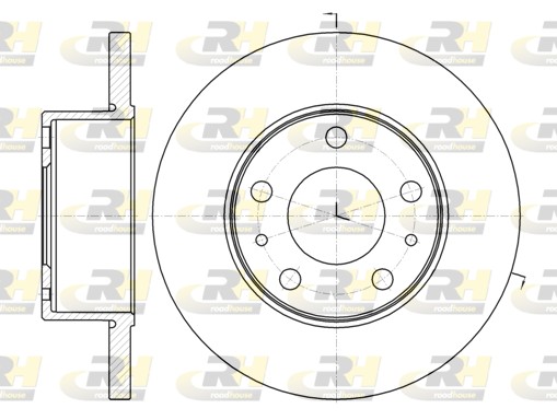 ROADHOUSE Hátsó féktárcsa 61008.00_RH