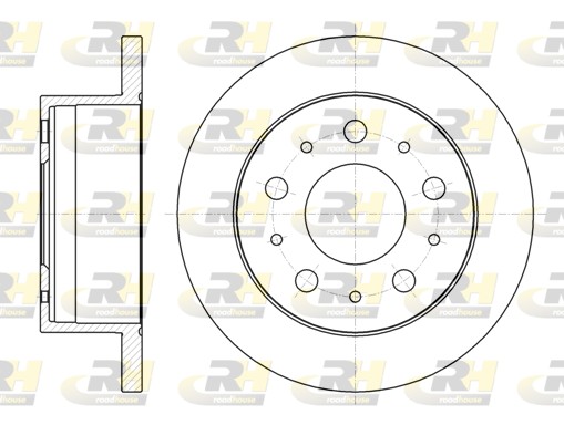 ROADHOUSE Hátsó féktárcsa 61056.00_RH