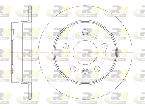 ROADHOUSE Hátsó féktárcsa 61065.00_RH
