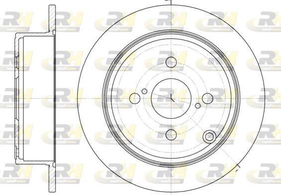 ROADHOUSE Hátsó féktárcsa 61073.00_RH