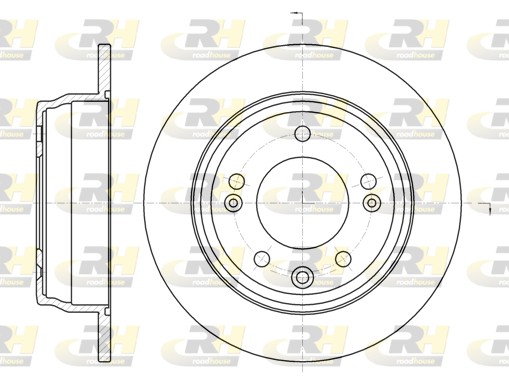 ROADHOUSE Hátsó féktárcsa 61105.00_RH