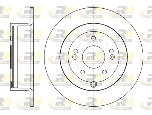ROADHOUSE Hátsó féktárcsa 61106.00_RH
