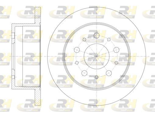 ROADHOUSE Hátsó féktárcsa 61120.00_RH