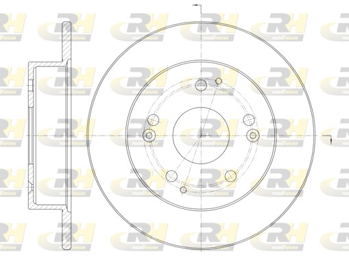 ROADHOUSE Hátsó féktárcsa 61147.00_RH