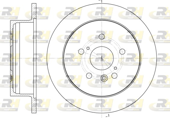 ROADHOUSE Hátsó féktárcsa 61158.00_RH