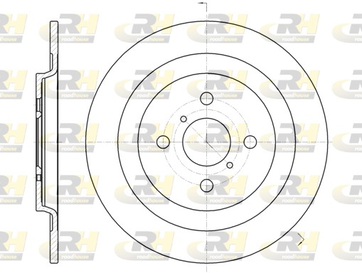 ROADHOUSE Hátsó féktárcsa 61173.00_RH
