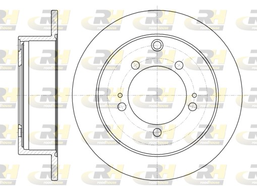 ROADHOUSE Hátsó féktárcsa 61230.00_RH