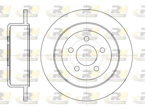 ROADHOUSE Hátsó féktárcsa 61271.00_RH