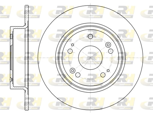 ROADHOUSE Hátsó féktárcsa 61278.00_RH