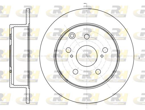 ROADHOUSE Hátsó féktárcsa 61324.00_RH