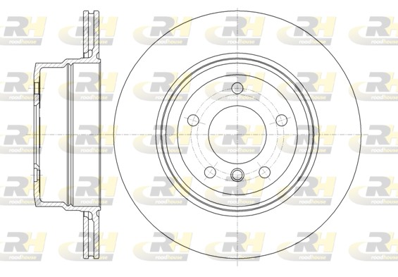 ROADHOUSE Hátsó féktárcsa 61336.10_RH