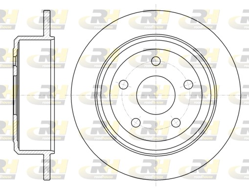 ROADHOUSE Hátsó féktárcsa 61368.00_RH