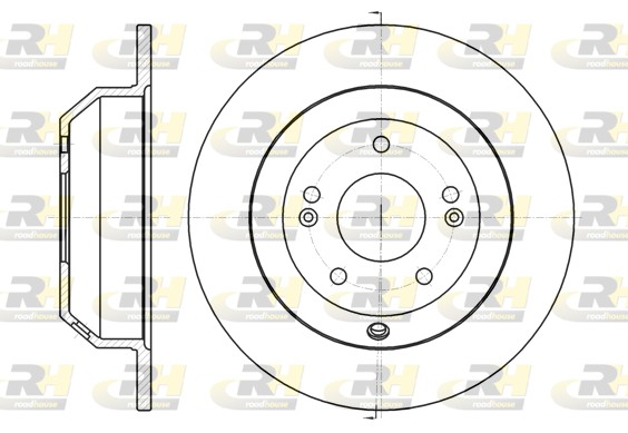 ROADHOUSE Hátsó féktárcsa 61373.00_RH