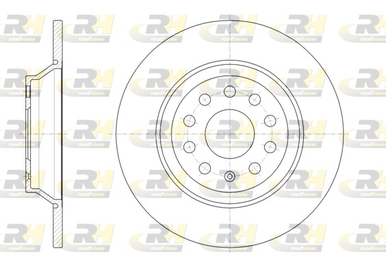 ROADHOUSE Hátsó féktárcsa 61587.00_RH