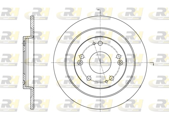 ROADHOUSE Hátsó féktárcsa 61654.00_RH