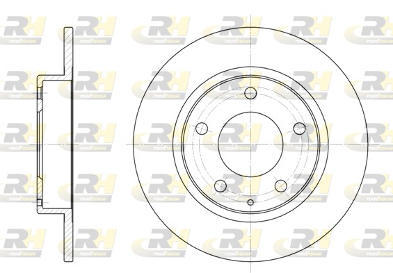 ROADHOUSE Hátsó féktárcsa 6206.00_RH