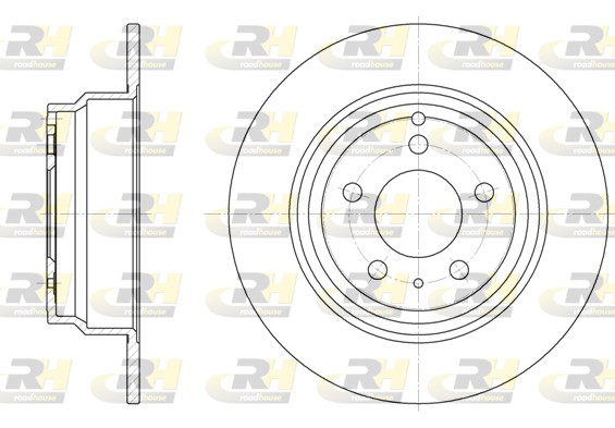 ROADHOUSE Hátsó féktárcsa 6411.00_RH