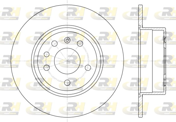 ROADHOUSE Hátsó féktárcsa 6487.00_RH