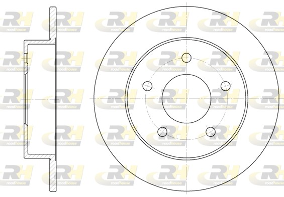 ROADHOUSE Hátsó féktárcsa 6574.00_RH