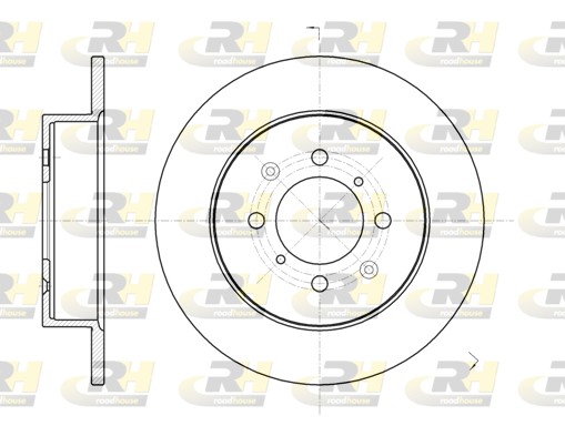 ROADHOUSE Hátsó féktárcsa 6732.00_RH