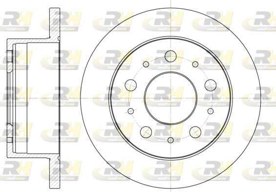 ROADHOUSE Hátsó féktárcsa 6741.00_RH