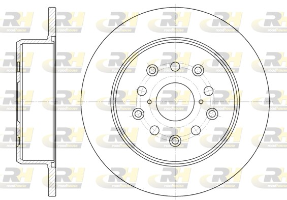 ROADHOUSE Hátsó féktárcsa 6752.00_RH