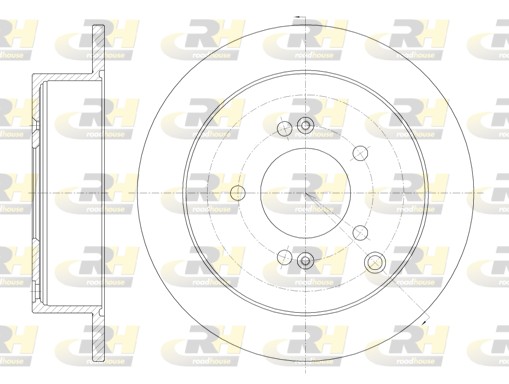 ROADHOUSE Hátsó féktárcsa 6756.00_RH